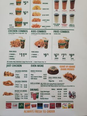 Menu photo 6 Potato Corner Roseville, CA