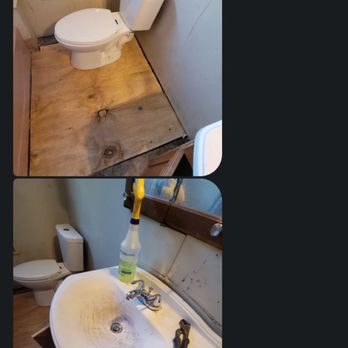 All Dry - This is how it looks now after we had a contractor to replace the toilet and sink. We have to get new tile. - Damage Restoration Near Me - Metairie, Louisiana