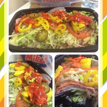 Jersey Mike's Subs - 5/12/16 (thu): Yummy #13 The Original Italian (Tub - like a salad & no bread). FYI - U will need a good knife to cut up the meat & cheese. - Sandwiches Near Me - Lake Forest, California