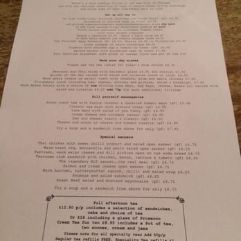 The Tea Rooms - Menu - Tea Rooms Near Me - Glasgow, GLG