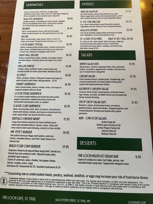 Menu photo 2 The Loon Cafe Saint Paul, MN
