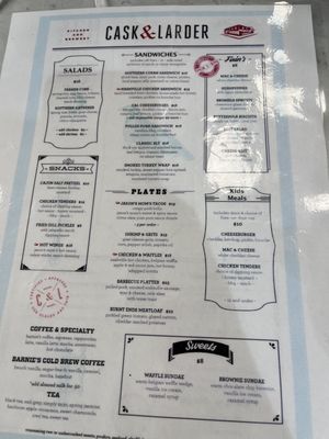 Menu photo 2 Cask & Larder - Terminal C Orlando, FL