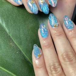 La Noir Nails and Lashes - GelX, Cateye, 3d nails