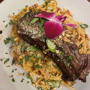 Mean Deans Local Kitchen - Braised short rib on Thai peanut noodles. - Soup Near Me - Bradenton, Florida