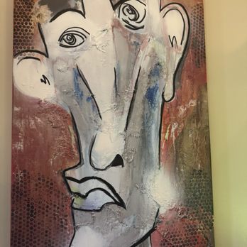 Piecasso - Art displayed everywhere adding to the theme - Pizza Near Me - Stowe, Vermont