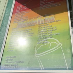 Arcoiris - Menu