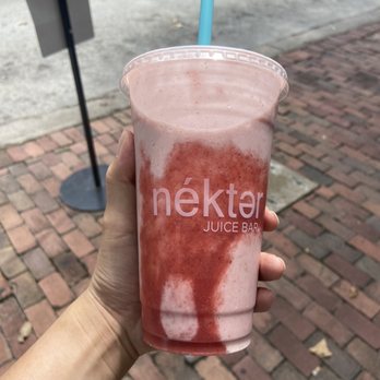 Nekter Juice Bar - Strawberry Banana Protein - Juice Bars & Smoothies Near Me - Houston, Texas Nekter Juice Bar - Strawberry Banana Protein - Juice Bars & Smoothies Near Me - Houston, Texas