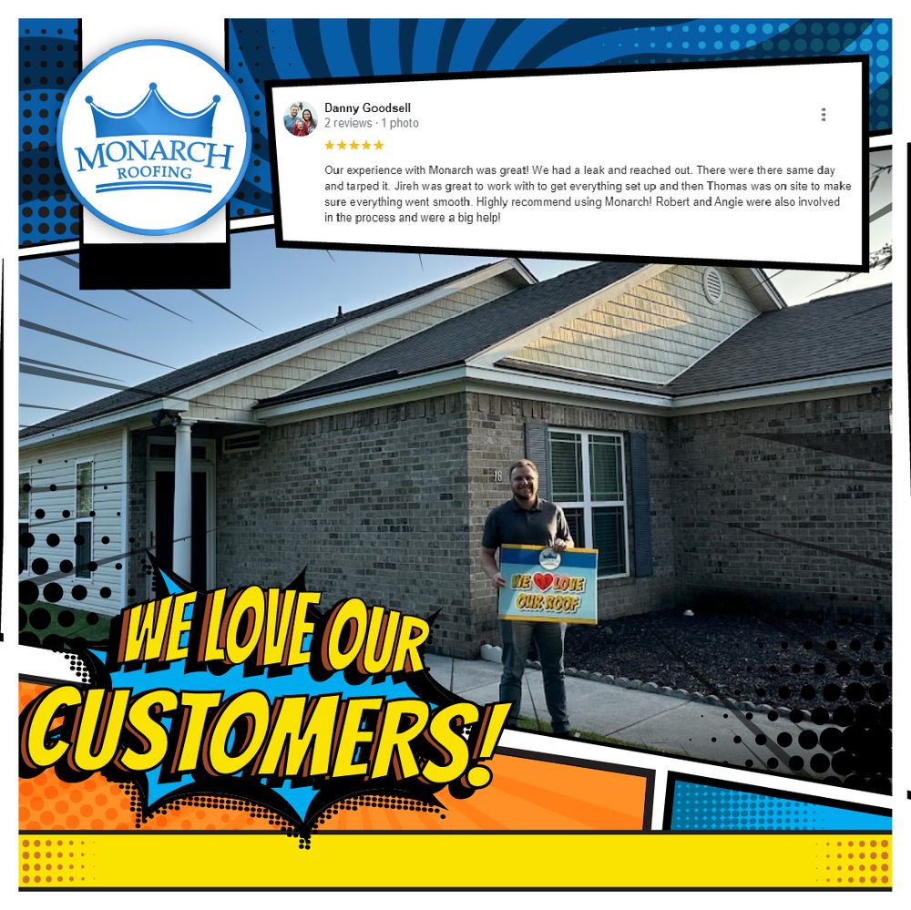 Slide of Monarch Roofing