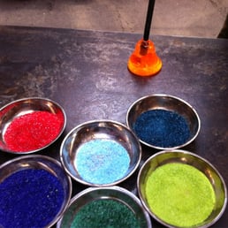 Different colors to add to the molten glass Different colors to add to the molten glass