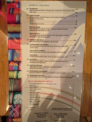 Menu photo 6 Chimborazo Minneapolis, MN Menu photo 6 Chimborazo Minneapolis, MN