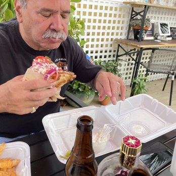 Pitaluv - One of the of our boy's ready to dig into this beast of a sandwich. - Salad Near Me - Spring Hill, Florida Pitaluv - One of the of our boy's ready to dig into this beast of a sandwich. - Salad Near Me - Spring Hill, Florida