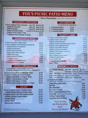 Menu photo 8 Fox's Lobster House York, ME Menu photo 8 Fox's Lobster House York, ME