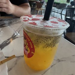 Lychee boba tea