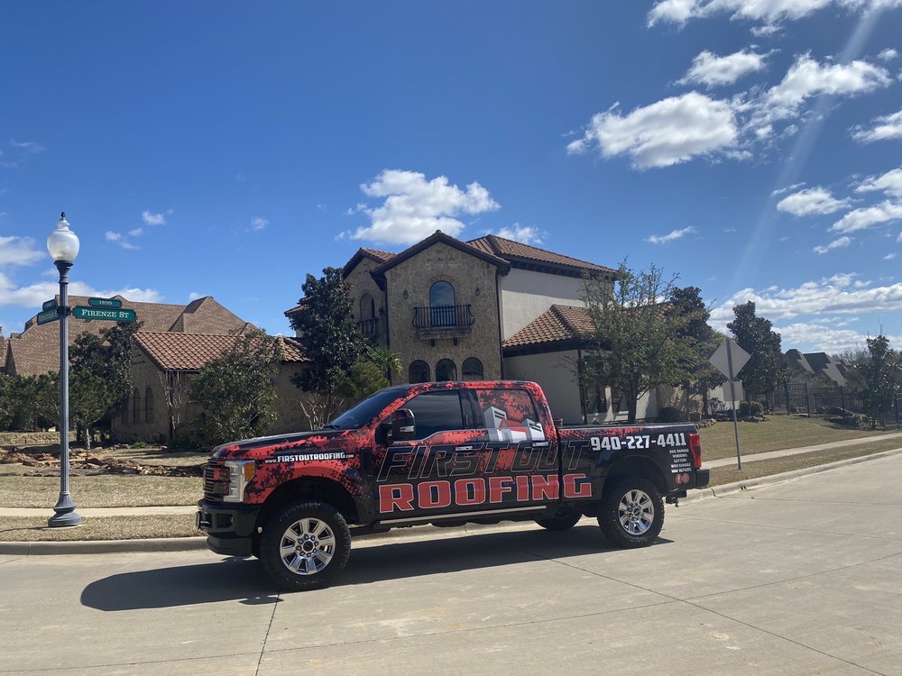 Slide of First Out Roofing