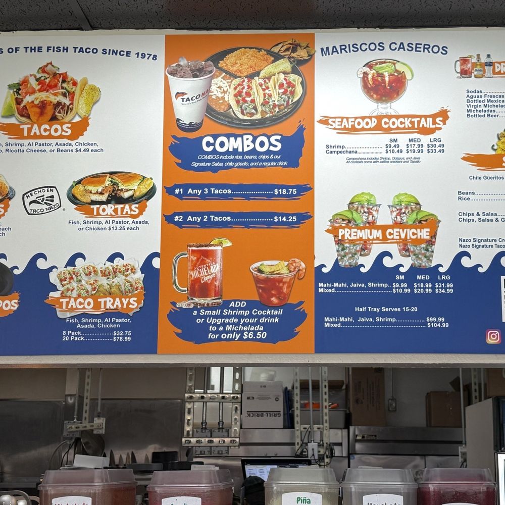 Taco Nazo - Menu - Mexican Near Me - La Habra, California