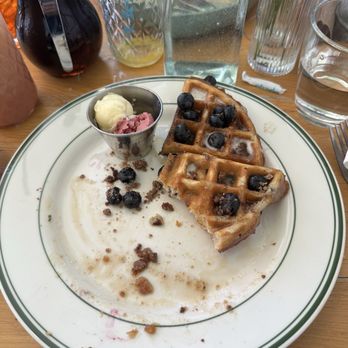 Sweet Chick - I had the blueberry muffin waffle w chicken fingers as you see I enjoyed it - Breakfast & Brunch Near Me - Brooklyn, New York Sweet Chick - I had the blueberry muffin waffle w chicken fingers as you see I enjoyed it - Breakfast & Brunch Near Me - Brooklyn, New York