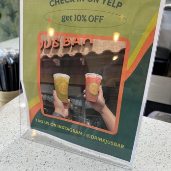 Jus Bar - Yelp checkin - Juice Bars & Smoothies Near Me - Las Vegas, Nevada Jus Bar - Yelp checkin - Juice Bars & Smoothies Near Me - Las Vegas, Nevada