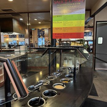 Stir Fresh Mongolian Grill - Sauce Bar and Instructions - Mongolian Near Me - San Diego, California Stir Fresh Mongolian Grill - Sauce Bar and Instructions - Mongolian Near Me - San Diego, California
