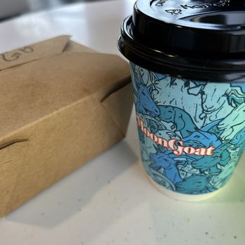 MoonGoat Coffee Roasters - Breakfast Bagel with bacon and med. Americano. $16 kind of expensive, but good. - Coffee & Tea Near Me - Irvine, California