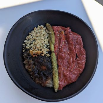 Destroyer - Corn Porridge with roasted peppers - New American Near Me - Culver City, California