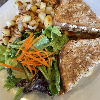 Mavericks Crepe Cafe - Mediterranean sandwich (Grilled eggplant, roasted peppers, tomatoes, pesto & provolone cheese) - Creperies Near Me - Half Moon Bay, California Mavericks Crepe Cafe - Mediterranean sandwich (Grilled eggplant, roasted peppers, tomatoes, pesto & provolone cheese) - Creperies Near Me - Half Moon Bay, California