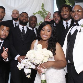 All The Above Events - Bride and Groom w/ the groomsmen - DJs Near Me - Los Angeles , California All The Above Events - Bride and Groom w/ the groomsmen - DJs Near Me - Los Angeles , California