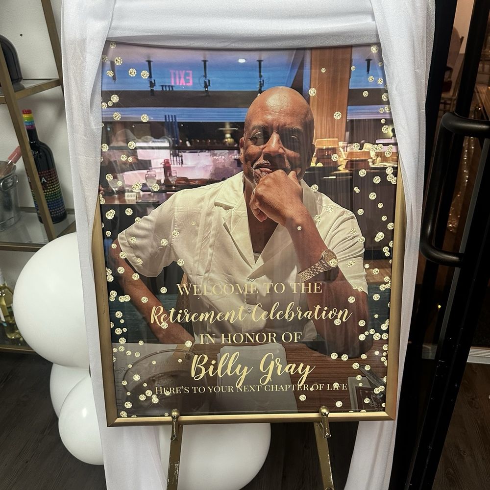 Babies, Brides, Birthdays - My husband's retirement and birthday prop - Party & Event Planning Near Me - Houston, Texas