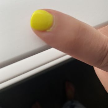 Red Persimmon Nails and Spa - Yellow dip on my cuticles - Nail Salons Near Me - Upland, California