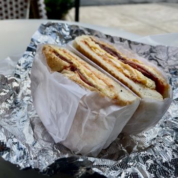 Elim Deli Cafe - a sandwich wrapped in tin foil - Delis Near Me - New York, New York Elim Deli Cafe - a sandwich wrapped in tin foil - Delis Near Me - New York, New York