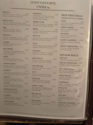 Menu photo 1 Makisu sushi Sacramento, CA