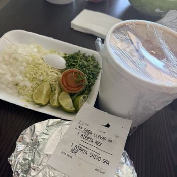 Birrieria  Obregon - Also I got a tiny bag of 7 chips.   Be careful, it contains more caldo than actual meat...Not even worth it. - Mexican Near Me - Avondale, Arizona