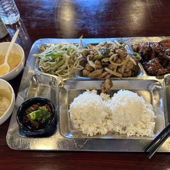 Hometown Cafe - All of this for just $10. Basil chicken is so good! - Chinese Near Me - Richardson, Texas Hometown Cafe - All of this for just $10. Basil chicken is so good! - Chinese Near Me - Richardson, Texas