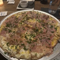 Prosciutto "Tarte Flambee"
