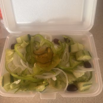 Omega Pizza - Salad with pickles - Pizza Near Me - Foxboro, Massachusetts Omega Pizza - Salad with pickles - Pizza Near Me - Foxboro, Massachusetts