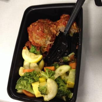 Gemini Deli - Meatball parm with veggies! (Half eaten) delicious!! - Delis Near Me - Melville, New York