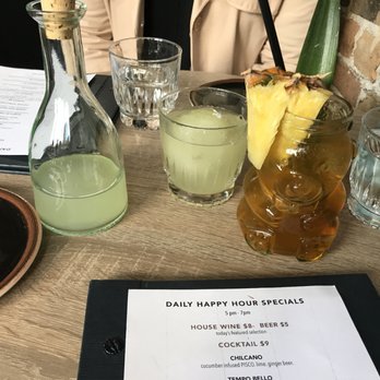 Arbella - Chilcano and Fool's Gold - Yes, the Fool's Gold is served in a honey bottle. - Tapas/Small Plates Near Me - Chicago, Illinois Arbella - Chilcano and Fool's Gold - Yes, the Fool's Gold is served in a honey bottle. - Tapas/Small Plates Near Me - Chicago, Illinois