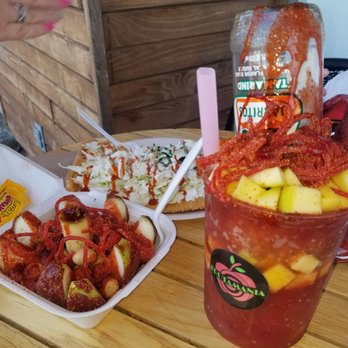 Frutamania - Manzana Loka,Chicharron Preparado and Crazy Jarritos - Juice Bars & Smoothies Near Me - Beaverton, Oregon