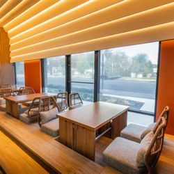 Okonori - Our Tatami Table seating, inspired by traditional Japanese dining features a sunken floor design for comfort and an authentic, immersive
