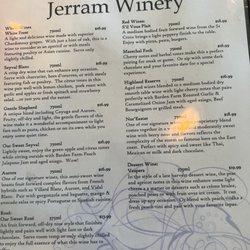 Jerram Winery - Menu