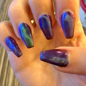 Dainty's Nails Spa - Nexgen with chrome by Ivan - Nail Salons Near Me - Davie, Florida
