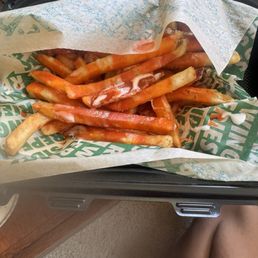 The crappy fries they sent over The crappy fries they sent over