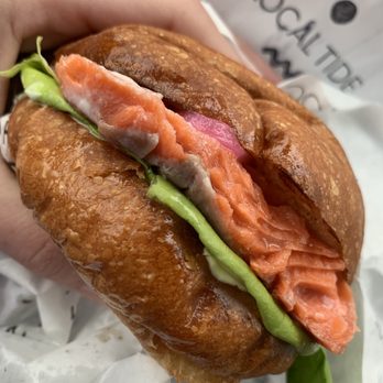 Local Tide - Salmon on brioche - Seafood Near Me - Seattle, Washington