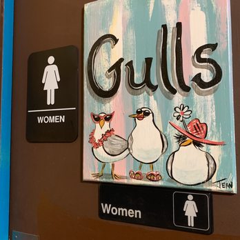 Old Fish House Restaurant - Women's bathroom - Seafood Near Me - Cocoa Beach, Florida Old Fish House Restaurant - Women's bathroom - Seafood Near Me - Cocoa Beach, Florida