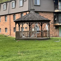 Park West Apartments - Garbage that is left outside constantly.