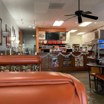 Round Table Pizza - the seating area of the restaurant - Pizza Near Me - Dana Point, California
