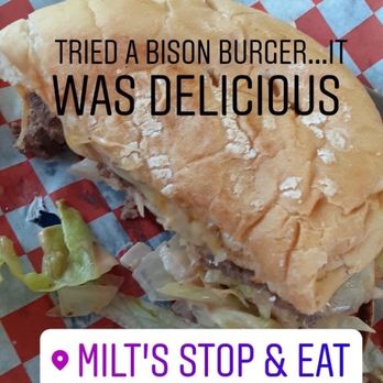 Milt's Stop & Eat - Bison burger - Fast Food Near Me - Moab, Utah Milt's Stop & Eat - Bison burger - Fast Food Near Me - Moab, Utah
