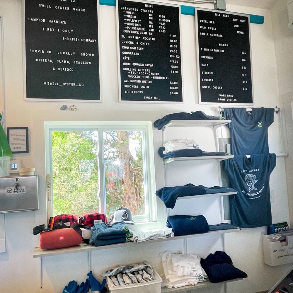 Swell Oyster Shack - menu and merch - Seafood Markets Near Me - Hampton, New Hampshire Swell Oyster Shack - menu and merch - Seafood Markets Near Me - Hampton, New Hampshire