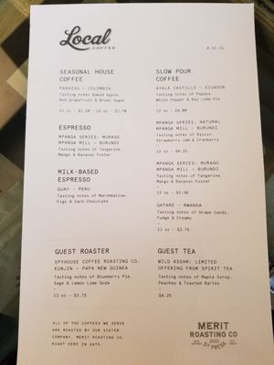 Menu photo 4 Merit Coffee San Antonio, TX