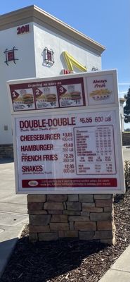 Menu photo 1 In-N-Out Burger Woodland, CA Menu photo 1 In-N-Out Burger Woodland, CA