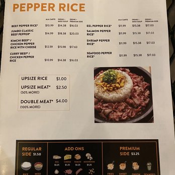 Pepper Lunch - Part of the menu as of 3/5/21 valid at this location only - Teppanyaki Near Me - Irvine, California